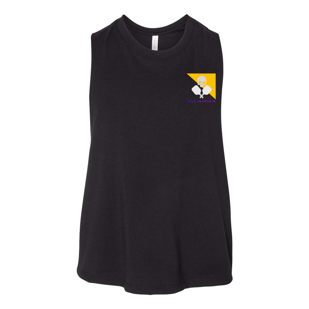 Skully Think It Women's Racerback Cropped Tank